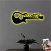 Collienght Lampada al Neon Personalizzata a Forma di Chitarra LED in Metallo con USB per Camera da Letto, Arte Parete, Studio Musicale, Natale, Festa di Nozze - Regali per Amanti della Musica e Casa