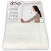 Tex family Tendina Giusy Bianco - Coppia Tende Vetro Moderne Semitrasparenti Effetto Bouclè in Poliestere - Coppia (2 Teli) CM. 80X240