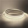 KISUFU Striscia LED, LED Flessibile 220V Striscia LED ad alta luminosità con cavo di alimentazione, impermeabile IP65 Nastri LED per Esterni, Feste, Decorazione per Feste, (Bianco naturale, 3M)