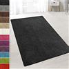 casa pura Barcelona - Tappeto passatoia Shaggy, Morbido a Pelo Lungo per corridoio, Camera da Letto, per corridoio, cameretta dei Bambini, Sigillo Gut, 66 x 150 cm, Colore Nero