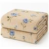 Corredocasa Plaid in Pile Extra Morbido e Soffice con Elegante Trama Scozzese Made in Italy - Leggero e Confortevole - Coperta Perfetta per Divano, Letto (Fiori Blu, Matrimoniale 210x240)