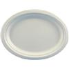 Papstar 81329 - Piatti ovali in Canna da Zucchero, 26 cm x 20 cm x 2 cm, 50 pz, Colore: Bianco