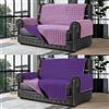 BANZAII TEXTILE INNOVATOR ONLINE Banzaii Copridivano 1 Posto Antimacchia, Salvadivano Trapuntato Bicolore Melanzana/Lilla, Larghezza Seduta 55 cm