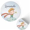 FERDINANDO FAMA' FAMÀ - Etichette Adesive Personalizzate Compleanno Bimbi Piccolo Principe Ø 38 mm - Sticker Personalizzati con Nome e Data 175pz