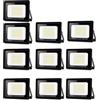 Blivrig 【10pack】faretto led da esterno,Blivrig 100W faretti led esterno,10000LM Fari di sicurezza Bianco Freddo 6000K,Lampada Luce Potente,faro led Impermeabile IP66,per Giardino,garage,patio,strade