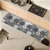 Comart - Tappeto Cucina Malaga - Passatoia 100% PVC - Antimacchia - Antiscivolo - Impermeabile - Tappetino Lavabile in Lavatrice - Corsia Moderna per Cucina e Corridoio - Cementine Grigie - 55x230 cm