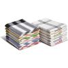 Home Linge Passion - Strofinacci da Cucina, 100% Cotone, Set di 9 Pezzi, Dimensioni 50 x 70 cm, Colore: Blu, Giallo, Verde, Rosso, Beige, Nero, Multicolore