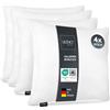 LILENO HOME Cuscino in microfibra, 50 x 60 cm, set da 4 pezzi, lavabile a 95°, con cerniera - Come riempimento per divano e decorazione per letto o testa
