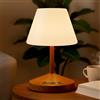 OUTON Lampada da tavolo e doccia a LED ricaricabile, impermeabile, uscita USB, oscuramento continuo, 3 colori, indicatore di alimentazione, funzione di memoria, luce a batteria per casa, bagno, patio