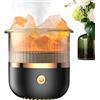cenrf Diffusore per lampada di sale, diffusore di roccia di sale | luce notturna della lampada di sale,Umidificatore per lampada ambiente colorato con 1 confezione di pietra di sale per aromaterapia