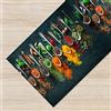 IlGruppone Tappeto Cucina Antiscivolo Made in Italy Passatoia Antimacchia Lavabile in Lavatrice Multiuso Corridoio Soggiorno - 50x300 - Spezie