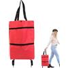 Fyrdyn Borsa Della Spesa Con Ruote | Borsa della Spesa Pieghevole e Riutilizzabile con Rotelle - Per Picnic Viaggi Sport Trasporto