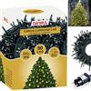 GINMA - Luci Natale Interno e Esterno LED con 8 Effetti Luce, Certificate, Basso Consumo e Impermeabili (Oro, 3 metri (50 LED))