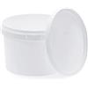 BenBow Secchio con coperchio 0,5l bianco 20x 0,5 litri, idoneo al contatto con gli alimenti, stabile, ermetico - a prova di perdite, inodore - contenitore di plastica - vuoto