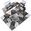 Laegnfho Tappeto Sedia Ufficio Tappeto Salvapavimento Antiscivolo Ufficio Protettore del Pavimento Tappeto per Sedia con Ruote Tappeto Sedia Gaming Pavimenti per Parquet e Pavimenti Duri 90 x 120 cm