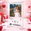 PV Grafik Regalo San Valentino per lui, Targa spotify Personalizzata, Regalo San Valentino per lei, anche Fidanzato e Fidanzata, Targa Personalizzata con Foto, scatola inclusa. (Trasparente)
