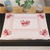 PETTI Artigiani Italiani - Accessori Tessili da Cucina, Copri Fornelli 46x70 cm in Microfibra, Coprifornello Elegante per Gas e Induzione, in Stampa Digitale Fiocco Rosa, 100% Made in Italy
