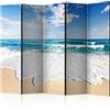 murando - Paravento da Interno Mare 225x172 XXL 5 Pannelli - Stampa Unilaterale su Tela in TNT - Separe per Ufficio Ambienti Paraventi Decorazioni Moderno Soggiorno - Onde c-B-0035-z-c