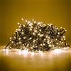 HAND - Luci Natale Interno e Esterno 500 LED con 8 Effetti Luce, Certificate, Basso Consumo e Impermeabili (Bianco Caldo, 25 metri)