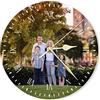 S&H&OU Orologio da parete personalizzato, orologi da parete con foto per l'arredamento del soggiorno con foto, orologio da parete silenzioso per bambini, orologio da parete con foto personalizzata