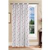 GBiancheria Tenda Semitrasparente Madrid 140x290 cm con Anelli in Alluminio Ø4 cm - Tendaggio Singolo Jacquard Fil Coupé, Motivo Onde/Spirali - Bianco, Grigio, Tortora, Bordeaux, Salvia, Ottanio (Bordeaux)