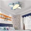 ZTZBFGM Blu,Warm Light, Lampada da Soffitto A Forma di Aereo Lampada da Camera per Bambini A LED Paralume in Acrilico Lampada da Studio per Camera da Letto del Ragazzo Lampadario per Interni