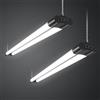 Sararoom Tubo Neon LED 115CM 40W Plafoniera Led Soffitto, 4400LM T8 Barra Led 6500K Bianca Fredda Collegabili Tubolare Sottopensile Luce con Spina, IP20 Lampada per Garage Officina Ufficio Cucina,2Pc