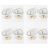 A.Monamour 8 Pezzi Fermatende Magnetiche Ferma Tenda in Corda Cubo Poligonale Fascette per Tende Moderno Decorativa con Potenti Magneti Calamita Fermagli per Tendine Leggera Pesante - Beige Bianco