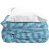 HOME ZEN HOUSEHOLD LINEN Trapuntino Estivo Double Face ART LOTUS, Copriletto 100g, Disponibile 150x250 / 200x250 /250x250 cm (WAVE BLUE, SINGOLO)