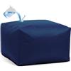 SXBCyan Pouf Poggiapiedi Impermeabile (Senza Imbottitura) pour Esterni, Interni, Giardino, Campeggio, Spiaggia, Rettangolare Poltrona A Sacco, Sgabello Angolare(Dark Blue,45x45x30cm-cover)