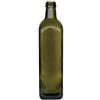 Firmadigaranzia srl 12 Bottiglie Per Olio E Liquore 750 ml - Marasca Quadre Vuote In Vetro Scuro Uvag con Dosatore Olio Salvagoccia e Tappo Ermetico - Made In Italy - Uso professionale e domestico