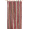 Lanovenanube Tenda in tela jacquard n. 40, 140 x 260 cm, passanti a righe, resistente e facile manutenzione. Vani. Design rustico. Tenda per porta esterna