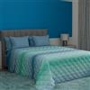 Dorian Home Trapunta Estiva Letto Singolo 100% Puro Cotone Certificato Smeralda Bluette | Trapuntino Estivo Singolo Leggero, Imbottitura 100 gr, Traspirante, Anallergico e Antibatterico, 4 Stagioni
