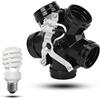 MOUMOUTEN 2Pcs Portalampada di Conversione a 5 Teste, Adattatore Per Lampada Splitter con Presa E27, Accessori Per L'illuminazione Fai-da-te Parti Portalampada Per Luce a Incandescenza 220V-250V