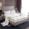Loussiesd Sun Moon Stars lenzuola lenzuola nuvole arcobaleno set di biancheria lenzuolo con angoli sorriso, nuvole a forma di cuore con 1 lenzuolo piatto+1 lenzuolo con angoli + 1 federa per letto singolo