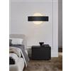 TEKHOME Applique da Parete LED Moderna con Regolazione Colore 3000K-6500K, Design Rotondo, 8W 600LM, 240°, IP20, Disponibile in Bianco e Nero, con Interruttore a 3 Temperature Colore E17 (NERO)