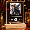 SBUGATTA |Targa Personalizzata Spotify Con Foto | glass personalizzato|Pensiero per Lei|Regalo San Valentino |Regali Anniversario Per Lui e Lei |lampada personalizzata|Regalo Fidanzata