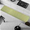 Comart - Tappeto Cucina Trama - 50x240 cm - Antiscivolo - Assorbente - Facile da Pulire - Passatoia in Poliestere Intrecciato - Resistente - Moderno - Runner per Corridoio e Entrata - Verde