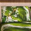 PETTI Artigiani Italiani MARBLELIZED - Coppia Federe Cuscino Letto 50x80 Stampate Fronte/Retro, Federe Copricuscini, Coppia Federe Eleganti Effetto Marmo Verde, Idea Regalo, 100% Made in Italy