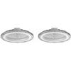 JANDEI - High Bay UFO DOB LED, Bianco 6000K, Alta Potenza con 110 Lm/Watt PF 0,95 6KV, Faretto per Esterni IP65. Perfetto per Ambienti Industriali, Magazzini, Garage... (50w, 2, Pacco)