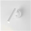 maolo Applique LED da Lettura 2W Orientabile 350° con Interruttore Integrato - Luce Naturale 4000K, Braccio Regolabile 90°, Lampada da Parete Moderna per Camera da Letto, Hotel, Studio (BIanco)