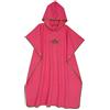 Retrok Poncho surf in microfibra, oversize, 110 x 90 cm, ad asciugatura rapida, ultraleggero, poncho da bagno da uomo con cappuccio, per adulti, ragazzi, lavabile in lavatrice (rosso rosa)