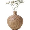 Generic Vaso in legno - Vaso per fiori rustico, in legno contemporaneo | Decorazione da tavolo, Vaso decorativo in legno, elegante e vintage ornamenti per vasi freschi o artificiali, accessori da tavola