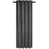 WOLTU Tenda Oscurante Termica Opaca in Velluto 300 g/m² Pesante per Soggiorno Camera da Letto 1 Pannello Grigio Scuro 140x225 cm