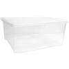 Sicignano Casalinghi Ingrosso Casalinghi Sicignano | Contenitore Trasparente con Coperchio LT.55 | Storage Box Spring | Scatola Portaoggetti in Plastica Robusta e Salvaspazio | Ideale per Casa, Ufficio e Garage | Made in Italy