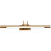 aLeda Applique LED da parete per illuminare quadri, LED 8 W e 800 lumen, stile contemporaneo ed elegante, tono di luce calda 3000 K, finitura bronzo anticato, completamente articolata e girevole