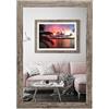 rahmengalerie24 Cornice portafoto 10 x 15 cm - Cornice bianca in legno acrilico - Cornice per ritratto - Cornice per foto - Cornice decorativa senza immagine Alice, Legno, Rovere selvatico, 33 x 95 cm