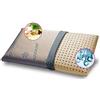 GEEMMA s.r.l. cuscino refrigerante 100% lattice 40x70 cm H12 cm. Guanciale fresco a modello saponetta con tessuto COOLER rinfrescante Sfoderabile e lavabile. Cuscino materasso Anallergico - MILK