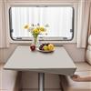 VFGFDJNDFX Copritavolo Rettangolare Con Bordo Elastico Per Camper, Tovaglia Antimacchia Impermeabile PVC, Moderna Jacquard PU Tovaglie (Grigio,60 * 60cm(quadrata))