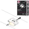 Paulmann CorDuo, punto luce per sistema di cavi per faretti, 94433, Mac II, massima CC 10 Watt, lampade con cavi, estensibile, cromato, opaco, in plastica, GU 5,3, senza lampadine